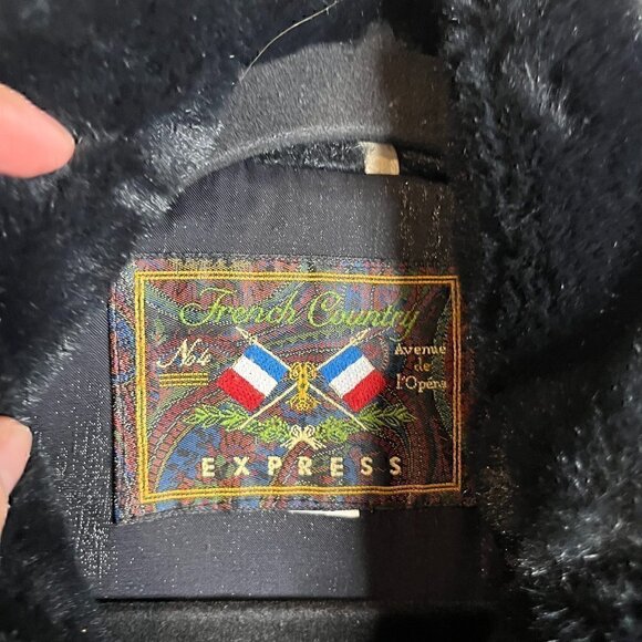 Vintage Express French Country metallic layered zip up parka - Picture 4 of 5